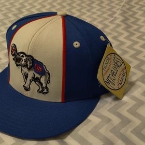 Mitchell & Ness, fitted, flat bill baseball cap.